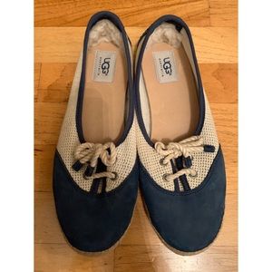 NWOT Ugg espadrille with sheepskin heel